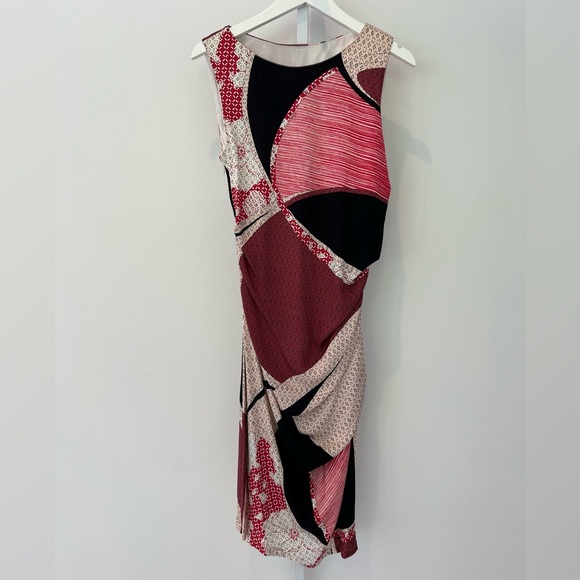 EMILIO PUCCI RED MULTI PRINT DRESS IT 46 / US 12 NWTS! - Picture 3 of 17